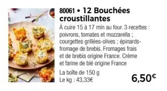 Thiriet 12 Bouchées croustillantes offre
