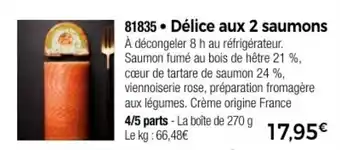 Thiriet Délice aux 2 saumons offre