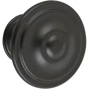 Bricorama Bouton de meuble rond noir zamak h.26 x l.35 x p.35 mm offre