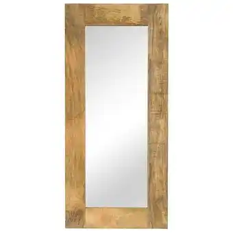 Bricorama Miroir bois massif de manguier 50 x 110 cm - brun - maison et jardin - décorations - miroirs - brun - brun offre