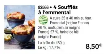 Thiriet 4 Soufflés à l'emmental offre