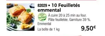 Thiriet 10 Feuilletés emmental offre