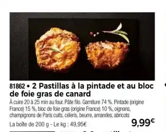 Thiriet 2 Pastillas à la pintade et au bloc de foie gras de canard offre