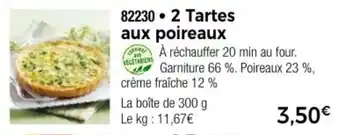 Thiriet 2 Feuilletés aux poireaux offre
