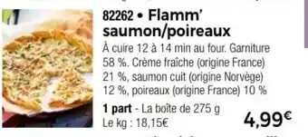 Thiriet Flamm' saumon/poireaux offre