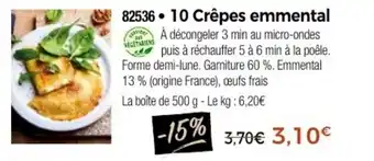 Thiriet 10 Crêpes emmental offre