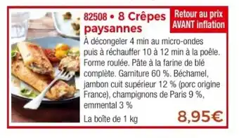 Thiriet 8 Crêpes paysannes offre