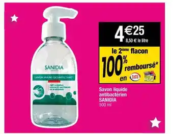 Cora x Carrefour Savon Liquide Antibarctérien Sanidia offre