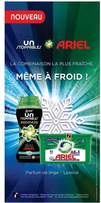 Cora x Carrefour Parfum De Linge Un Stoppables Ariel offre