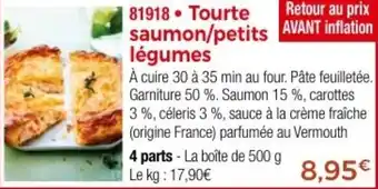 Thiriet Tourte saumon/petits légumes offre
