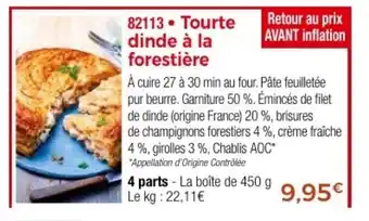Thiriet Tourte dinde à la forestière offre