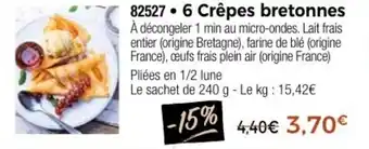 Thiriet 6 Crêpes bretonnes offre