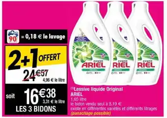 Cora x Carrefour Lessive Liquide Original Ariel offre