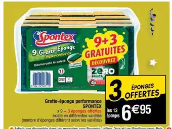 Gratte-éponge Performance Spontex