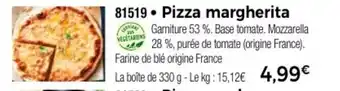 Thiriet Pizza margherita offre