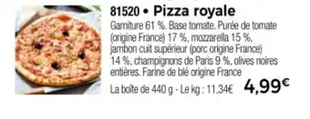 Thiriet Pizza royale offre