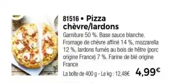 Thiriet Pizza chèvre/lardons offre