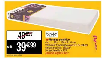 Matelas Sensitive Tinéo