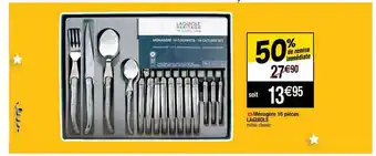 Cora x Carrefour Ménagère 16 Pièces Laguiole offre