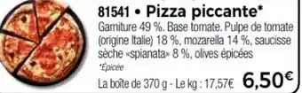 Thiriet Pizza piccante offre