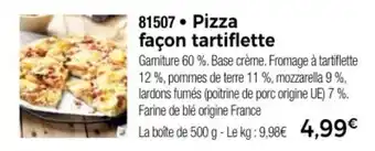 Thiriet Pizza façon tartiflette offre
