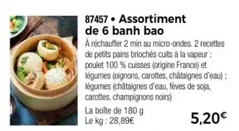 Thiriet Assortiment de 6 banh bao offre