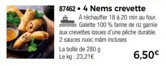 Thiriet 4 Nems crevette offre