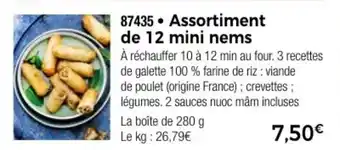 Thiriet Assortiment de 12 mini nems offre