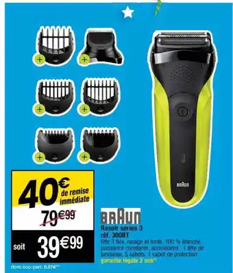 Cora x Carrefour Rasoir Séries 3 Braun offre