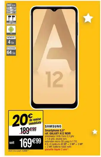 Cora x Carrefour Smartphone 6,5 offre