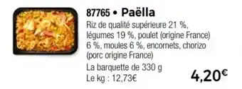 Thiriet Paëlla offre
