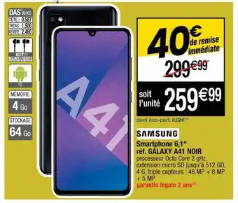 Cora x Carrefour Smartphone 6,1 offre