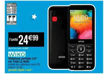 Cora x Carrefour Téléphone Portable 2,8 offre