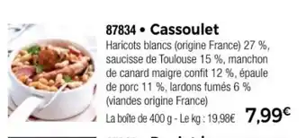 Thiriet Cassoulet offre