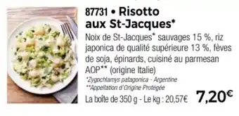 Thiriet Risotto aux St-Jacques offre