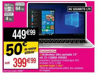 Cora x Carrefour Ordinateur Ultra Portable 13 offre