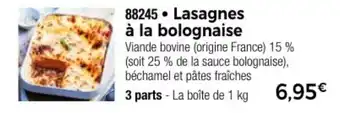 Thiriet Lasagnes à la bolognaise offre