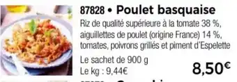 Thiriet Poulet basquaise offre