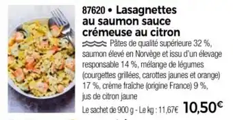 Thiriet Lasagnettes au saumon sauce crémeuse au citron offre