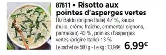 Thiriet Risotto aux pointes d'asperges vertes offre