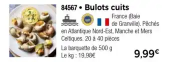 Thiriet Bulots cuits offre