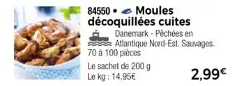 Thiriet Moules décoquillées cuites offre