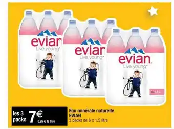 Cora x Carrefour Eau Minérale Naturelle évian offre