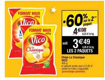 Cora x Carrefour Chips La Classique Vico offre