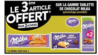Cora x Carrefour La Gamme Tablette De Chocolat Milka offre