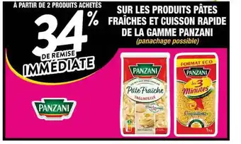 Cora x Carrefour Produits Pâtes Fraîches Et Cuisson Rapide De La Gamme Panzani offre