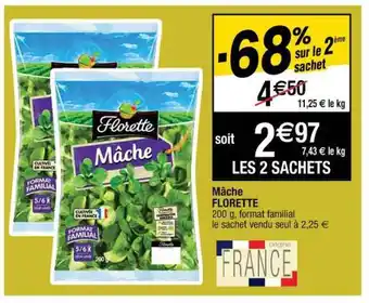 Cora x Carrefour Mâche Florette offre