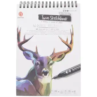 Action Action carnet de croquis décotime 2-en-1 offre
