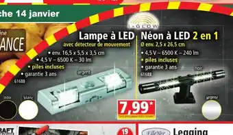 Norma Lampe à LED Néon à LED 2 en 1 offre