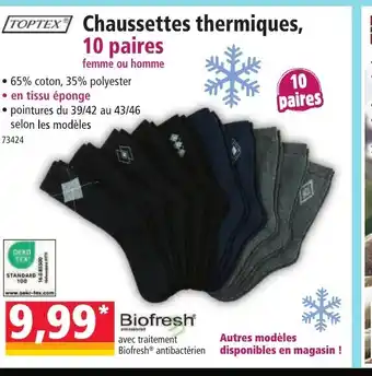 Norma Chaussettes thermiques, 10 paires offre